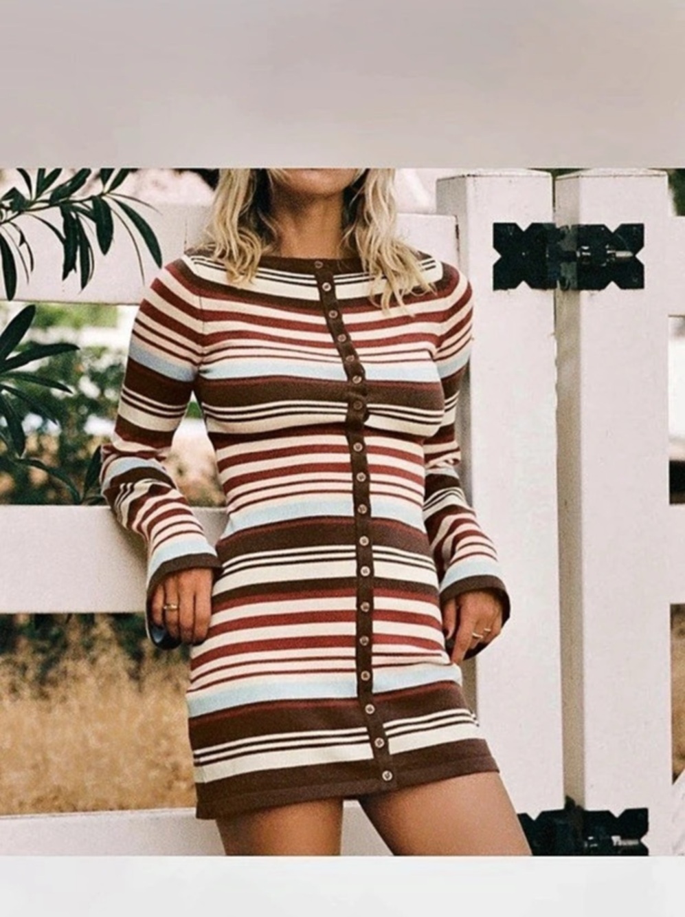 Princess Polly Norelai Striped Knit Dress